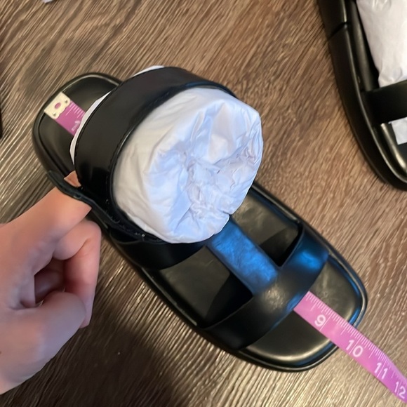 🖤Nwt Jeffrey Campbell Devis bolo greek straps Sandals in Black noir leat… - Picture 9 of 10